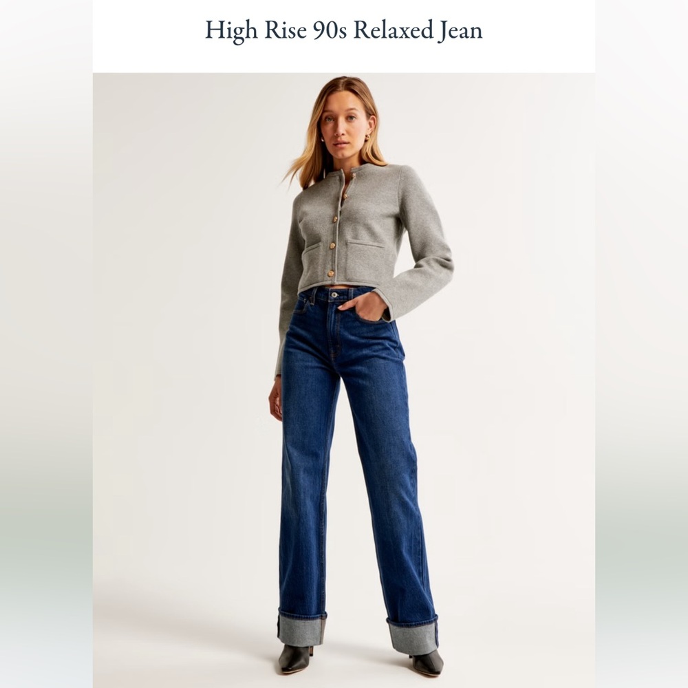 Abercrombie high rise 90s Relaxed Jean